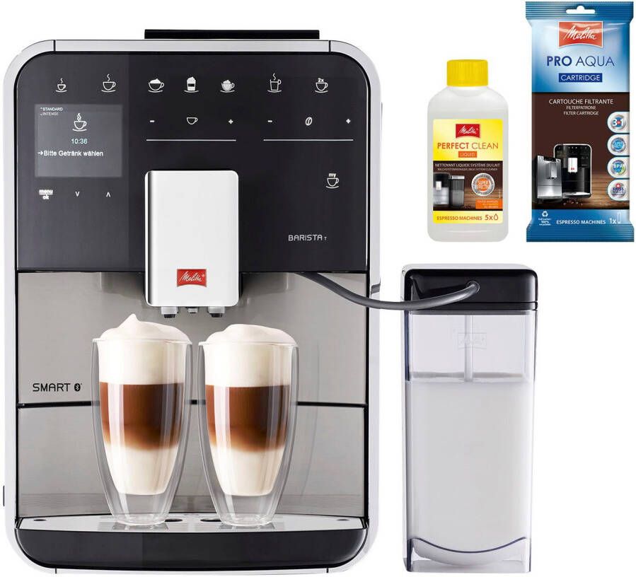 Melitta Volautomatisch koffiezetapparaat Barista T Smart F 84 0-100 roestvrij staal Hoogwaardig front van edelstaal 4 gebruikersprofielen & 18 koffierecepten - Foto 3