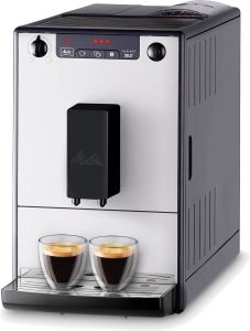 Melitta Volautomatisch koffiezetapparaat Solo 950-666 Pure Silver All-black details voor de look aromatische koffie & espresso bij slechts 20 cm breedte