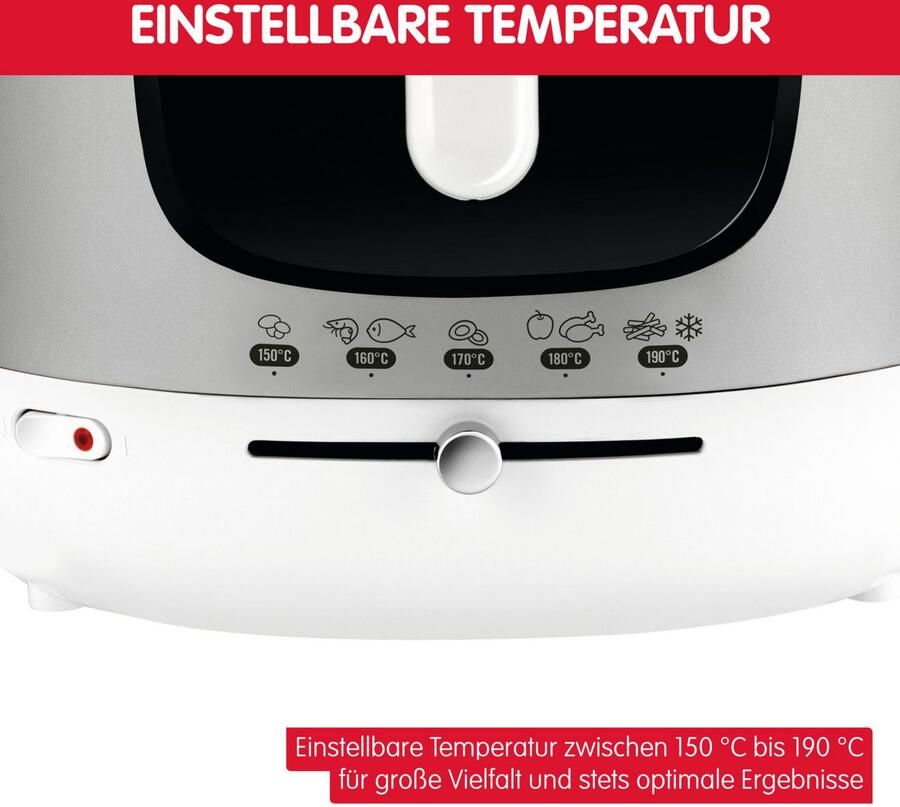 Moulinex Elektrische friteuse 3 L tank met antiaanbaklaag 2 kg frites Regelbare thermostaat Mega AM480070 - Foto 12
