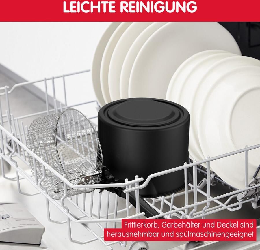 Moulinex Elektrische friteuse 3 L tank met antiaanbaklaag 2 kg frites Regelbare thermostaat Mega AM480070 - Foto 11