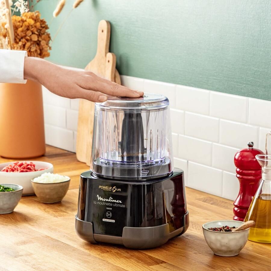 Moulinex Hakmolen DP8108 Moulinette Ultimate 550 ml inhoud easy-press-systeem powelix-messen - Foto 2