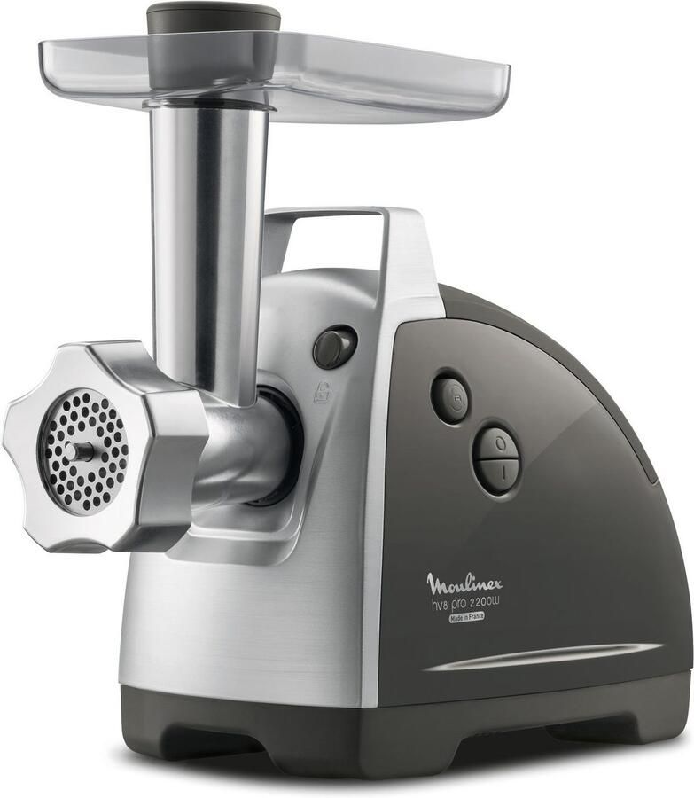 Moulinex Vleesmolen ME6868 Meat Mincer 4 accessoires inbegrepen veilig reverse-systeem zwart zilverkleur - Foto 2