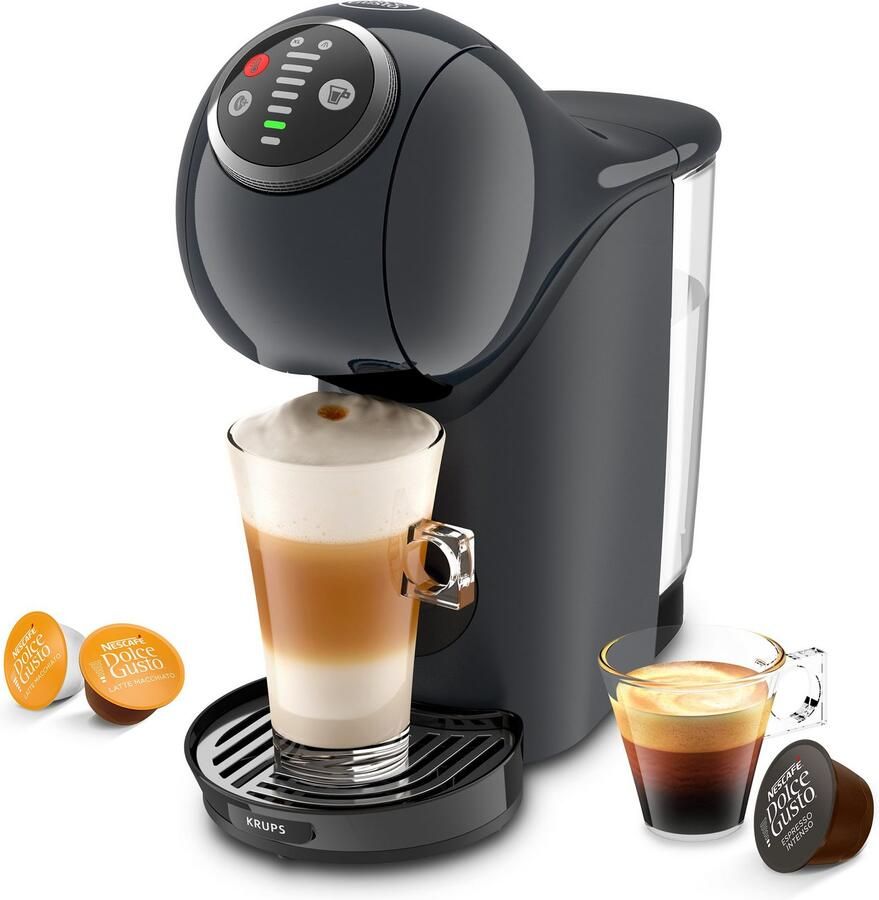 Nescafé Dolce Gusto Koffiecapsulemachine KP340B Genio S plus draaiknop espresso-boost inclusief 3 pakketten kitkat (cacao) ter waarde van € 17 97
