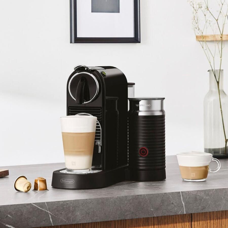 Nespresso Koffiecapsulemachine CITIZ EN 267.WAE van DeLonghi White incl. aeroccino melkopschuimer welkomstpakket met 7 capsules - Foto 2