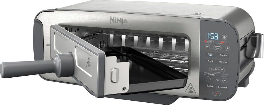 Ninja Foodi 3-in-1 Multifunctionele Toaster Grillplaat en Panini Maker 7 Roosterstanden RVS ST202EU