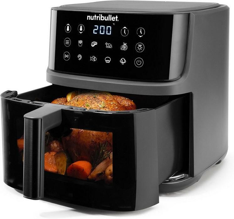 Nutribullet Airfryer CRISPLITE™ NBA0811DG PFAS vrij groot volume 3-in-1 omkeerbare Crisp- Grill- Pizzaplaat - Foto 4