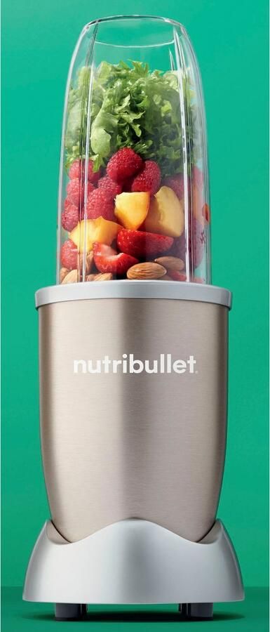 Nutribullet Blender Pro NB907CP compacte mixer 900W 2 mengbekers (700+925ml) Champagne Drukkken draaien mixen sterke motor beker+accessoires vaatwasmachinebestendig - Foto 9