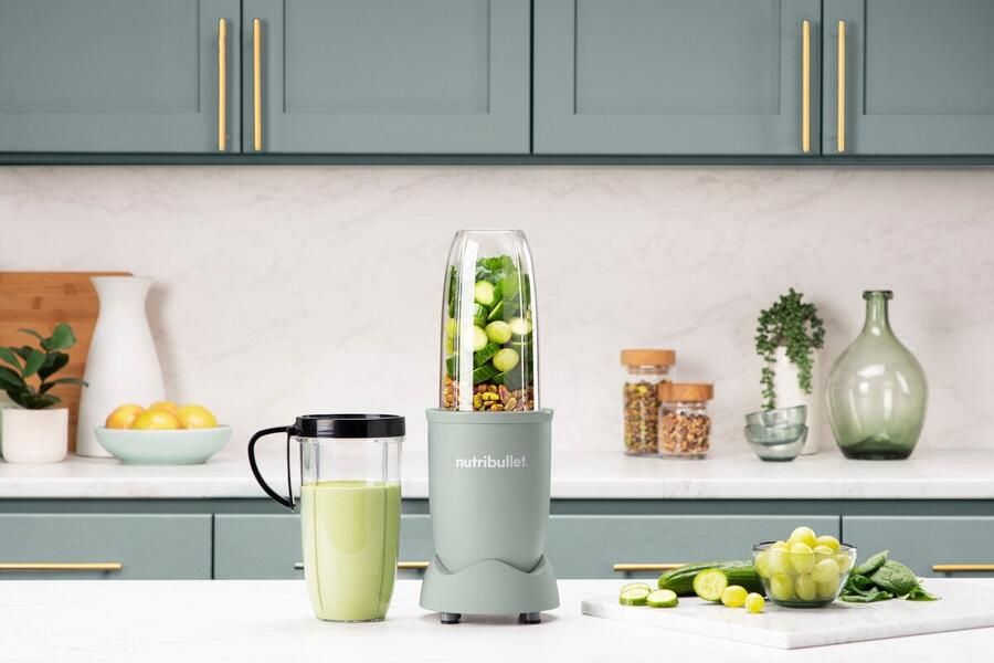 Nutribullet Blender Pro NB907MAJD compacte mixer 900W 2 mengbekers (700+925ml) Jade Drukkken draaien mixen sterke motor beker+accessoires vaatwasmachinebestendig - Foto 4