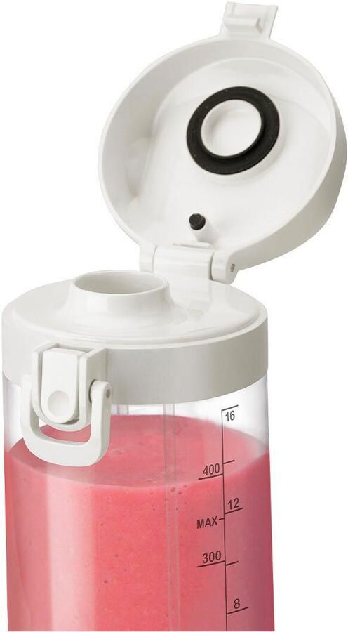 Nutribullet Smoothie-maker Portable NBP003W Mixer to go oplaadbaar 475ml Wit Draadloos mixen accu voor 15+ mixprocessen ook ijs + bevroren vruchten - Foto 8