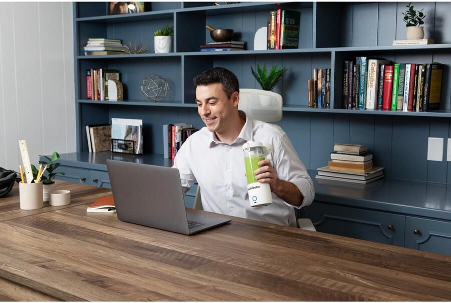 Nutribullet Smoothie-maker Portable NBP003W Mixer to go oplaadbaar 475ml Wit Draadloos mixen accu voor 15+ mixprocessen ook ijs + bevroren vruchten - Foto 5