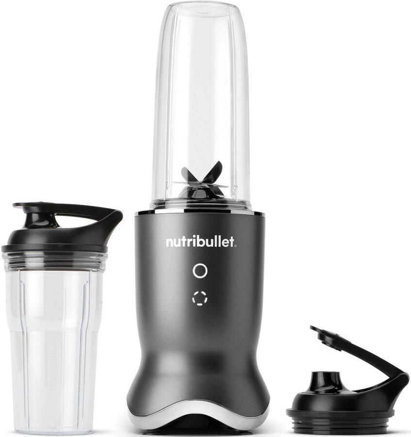 Nutribullet Smoothie-maker Ultra NB1206DGCC 1200W 2 mengbekers (900&700ml) grijs Verlicht bedieningspaneel krachtig en stil 2 to-go deksels - Foto 5