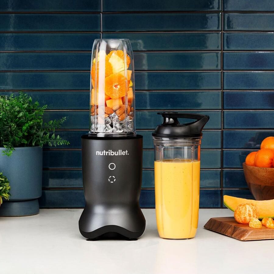 Nutribullet Smoothie-maker Ultra NB1206DGCC 1200W 2 mengbekers (900&700ml) grijs Verlicht bedieningspaneel krachtig en stil 2 to-go deksels - Foto 2