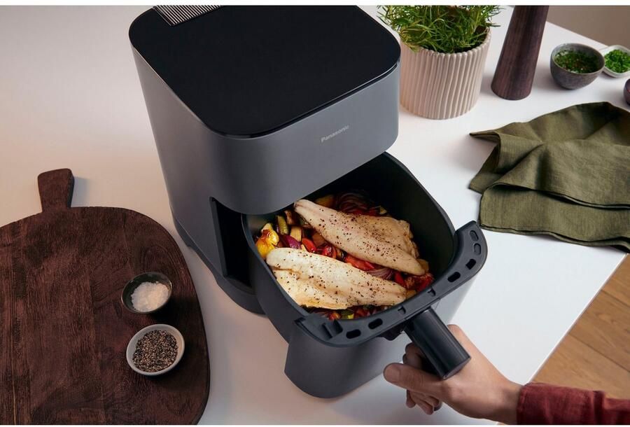 Panasonic NF-CC500SXE friteuse Enkel 5 l Vrijstaand 1450 W Heteluchtfriteuse Grijs - Foto 19