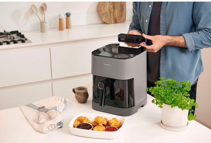 Panasonic NF-CC500SXE friteuse Enkel 5 l Vrijstaand 1450 W Heteluchtfriteuse Grijs - Foto 20