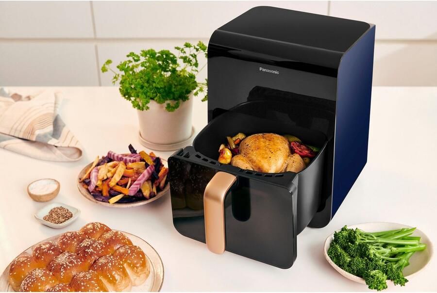 Panasonic NF-CC600AXE Airfryer 6 l 1450 W CoolTouch-behuizing Stoomtoevoeging Digitale timer LC-display Kijkvenster - Foto 15