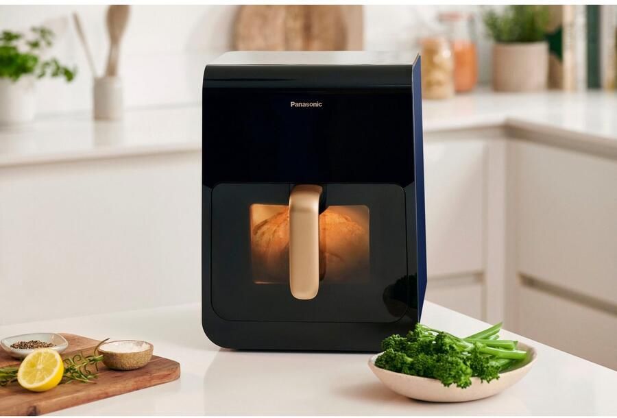 Panasonic NF-CC600AXE Airfryer 6 l 1450 W CoolTouch-behuizing Stoomtoevoeging Digitale timer LC-display Kijkvenster - Foto 11