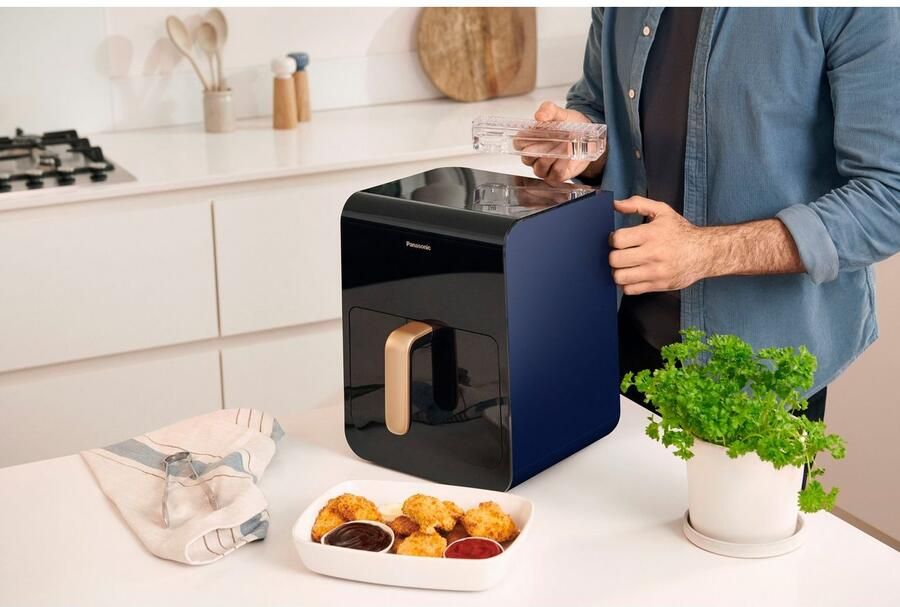 Panasonic NF-CC600AXE Airfryer 6 l 1450 W CoolTouch-behuizing Stoomtoevoeging Digitale timer LC-display Kijkvenster - Foto 14