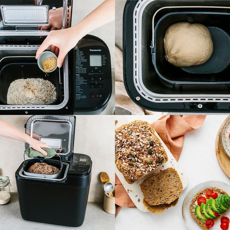 Panasonic SD-R2530KXE broodbakmachine met rozijnen noten dispenser - Foto 5