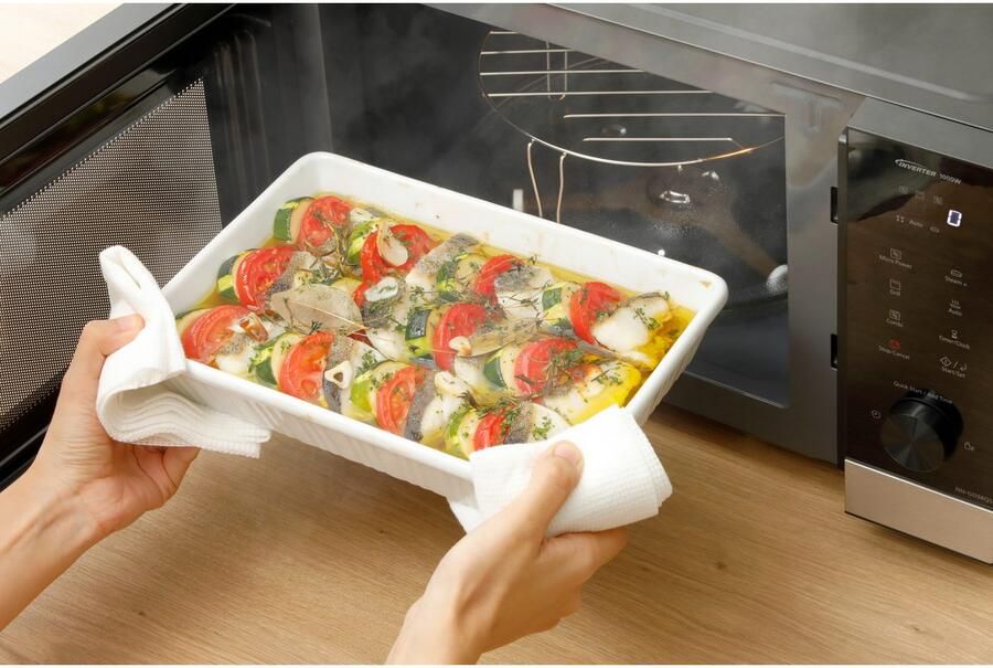 Panasonic Magnetron NN-GD38QSEPG Magnetron met grillfunctie Inverter technologie incl. 4-in-1 stoom+ pot