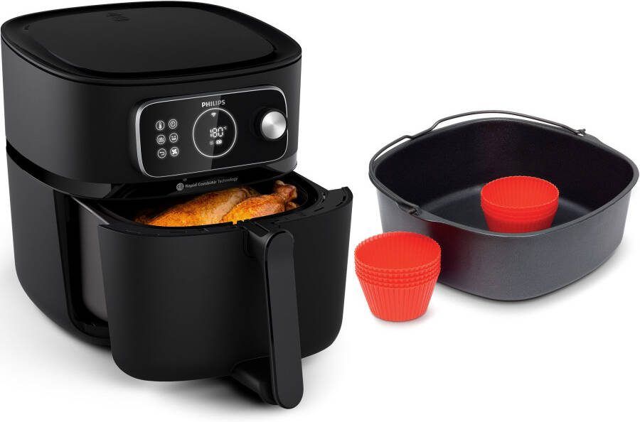 Philips 7000 Series Airfryer Combi XXL Connected HD9876 90 Rapid Combi Air 8.3L Tot 6 Personen