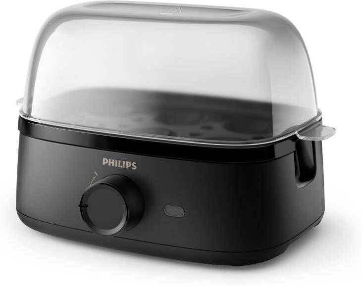 Philips Eierkoker HD9137 90 3000 Series gezinsgrootte met de accessoires voor gepocheerde eieren verschillende kookniveaus mogelijk