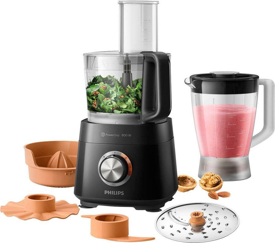 Philips Keukenmachine HR7510 10 Viva Collection 29 functies 2-in-1 snijschijf citruspersopzet