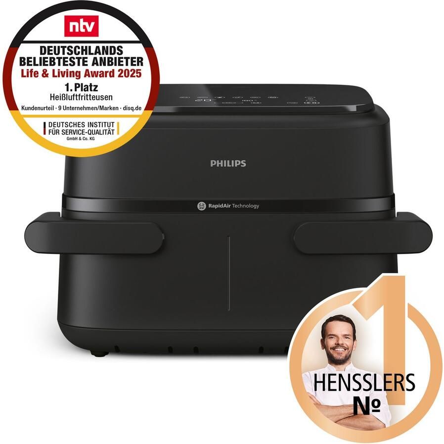 Philips 1000 Series Dual Basket Airfryer NA150 00 Dubbele Mand Flexible Basket 7.1L Tot 5 Personen - Foto 3