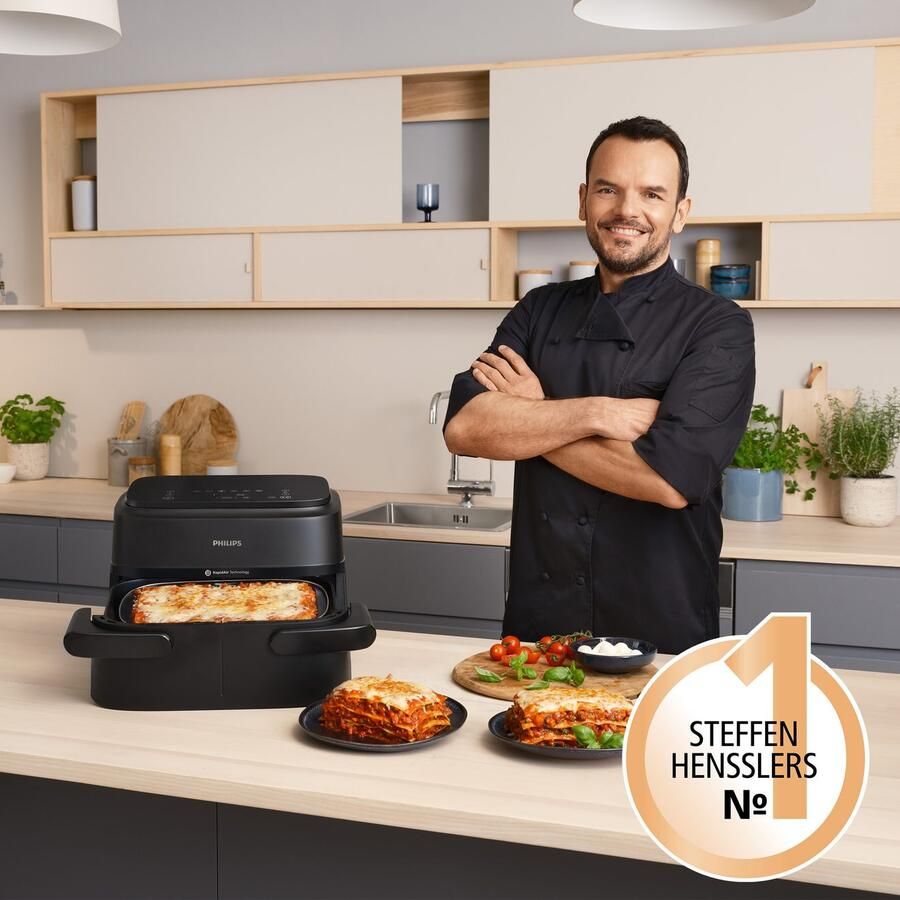 Philips 1000 Series Dual Basket Airfryer NA150 00 Dubbele Mand Flexible Basket 7.1L Tot 5 Personen - Foto 2