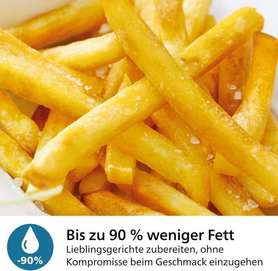Philips Airfryer 2000 NA231 00 met 6.2L kijkvenster RapidAir technologie en 13 kookfuncties zwart zilver - Foto 10
