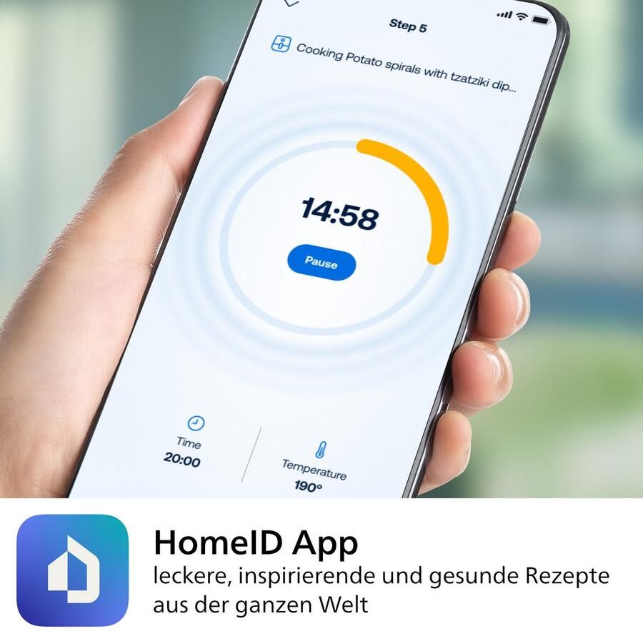 Philips Airfryer 2000 NA231 00 met 6.2L kijkvenster RapidAir technologie en 13 kookfuncties zwart zilver - Foto 3