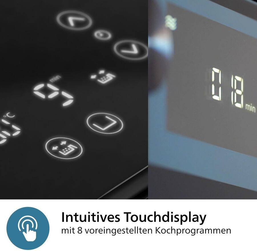 Philips Versuni Serie 3000 Rapid Air 9l Airfryer Zwart 9 Liters EU Plug - Foto 5