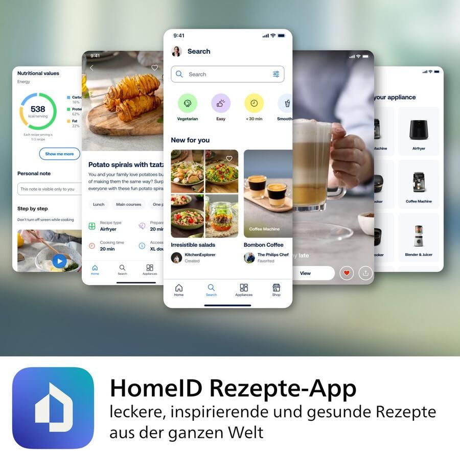 Philips Versuni Serie 3000 Rapid Air 9l Airfryer Zwart 9 Liters EU Plug - Foto 3