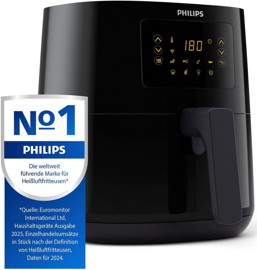 Philips Essential App Connect Airfryer 5000 Series- HD9255 90 4 1 liter (L) Heteluchtfriteuse RapidAir 13 in 1 kookfuncties - Foto 9