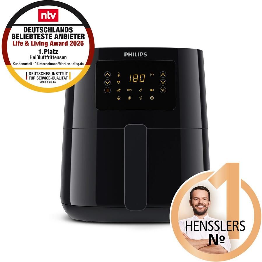 Philips Essential App Connect Airfryer 5000 Series- HD9255 90 4 1 liter (L) Heteluchtfriteuse RapidAir 13 in 1 kookfuncties - Foto 8