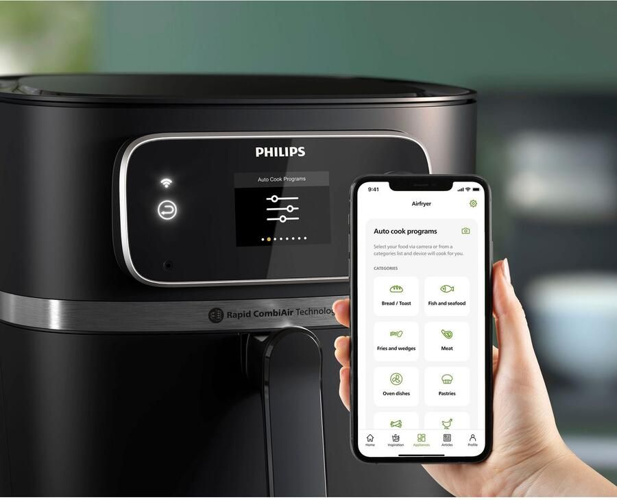 Philips 7000 Series Airfryer Combi XXL Connected HD9880 90 Rapid Combi Air 8.3L Tot 6 personen Met Voedselthermometer - Foto 9