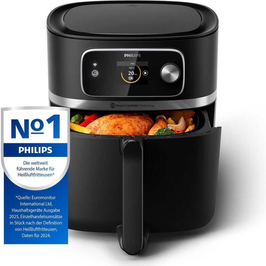 Philips 7000 Series Airfryer Combi XXL Connected HD9880 90 Rapid CombiAir 8.3L Tot 6 personen Met Voedselthermometer - Foto 2