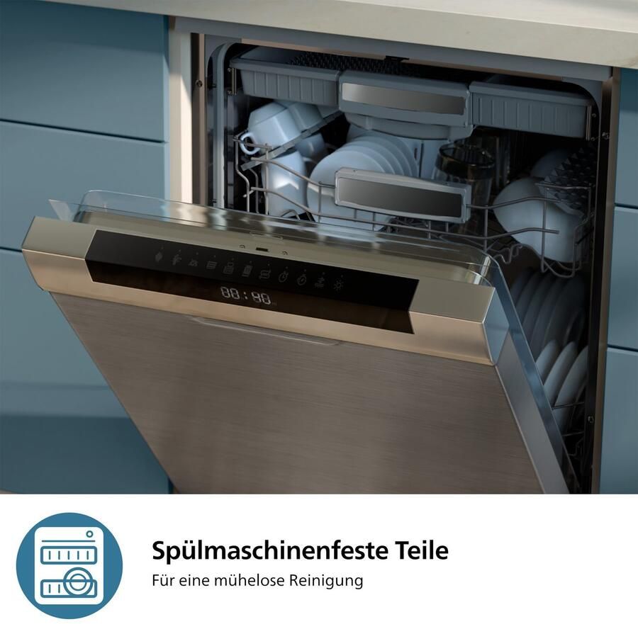 Philips Airfryer NA555 00 Steam Airfryer 5000 Series Dual Basket 9L Capaciteit (3L+6L) - Foto 3