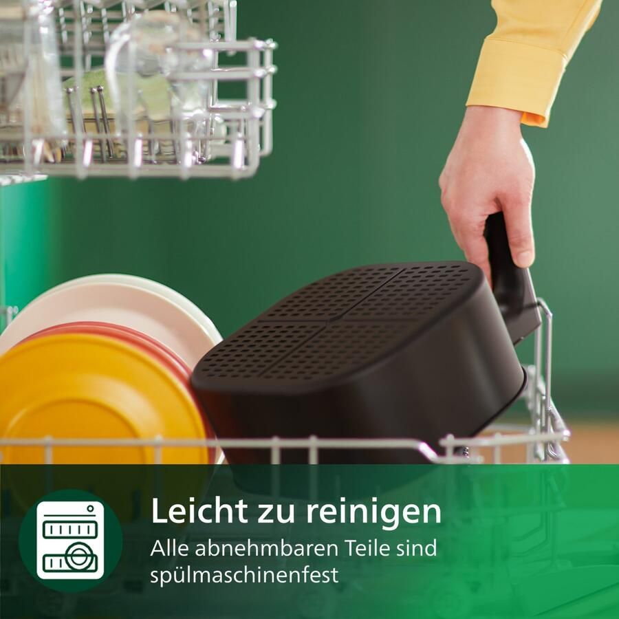 Philips 5000 series Airfryer 7.2L Friggitrice ad aria 16 in 1 App per ricette HD9285.00 Argento Bianco