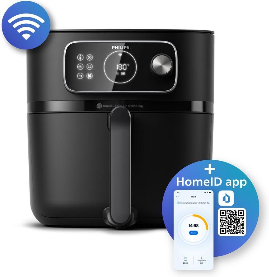 Philips 7000 Series Airfryer Combi XXL Connected HD9876 90 Rapid Combi Air 8.3L Tot 6 Personen - Foto 10