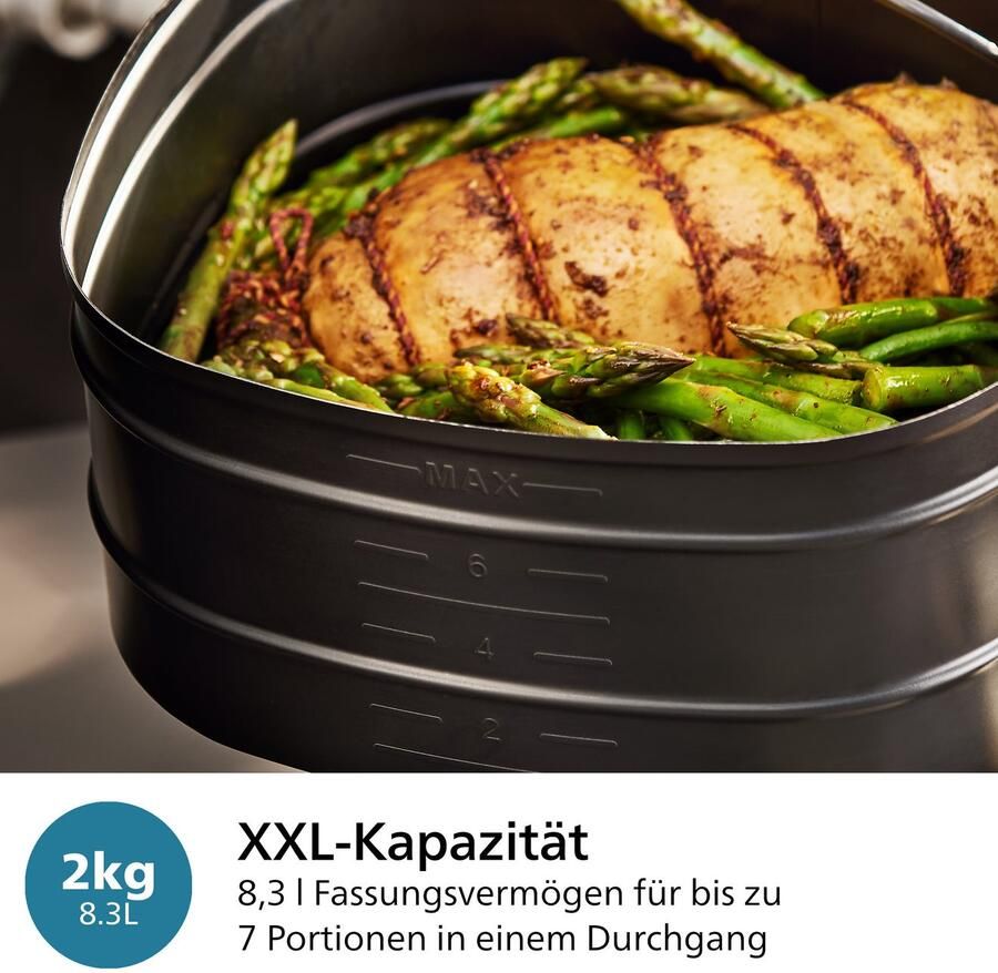 Philips 7000 Series Airfryer Combi XXL Connected HD9876 20 Rapid CombiAir 8.3L Tot 6 Personen Wit - Foto 5