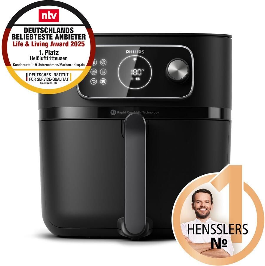 Philips 7000 Series Airfryer Combi XXL Connected HD9876 90 Rapid Combi Air 8.3L Tot 6 Personen - Foto 7
