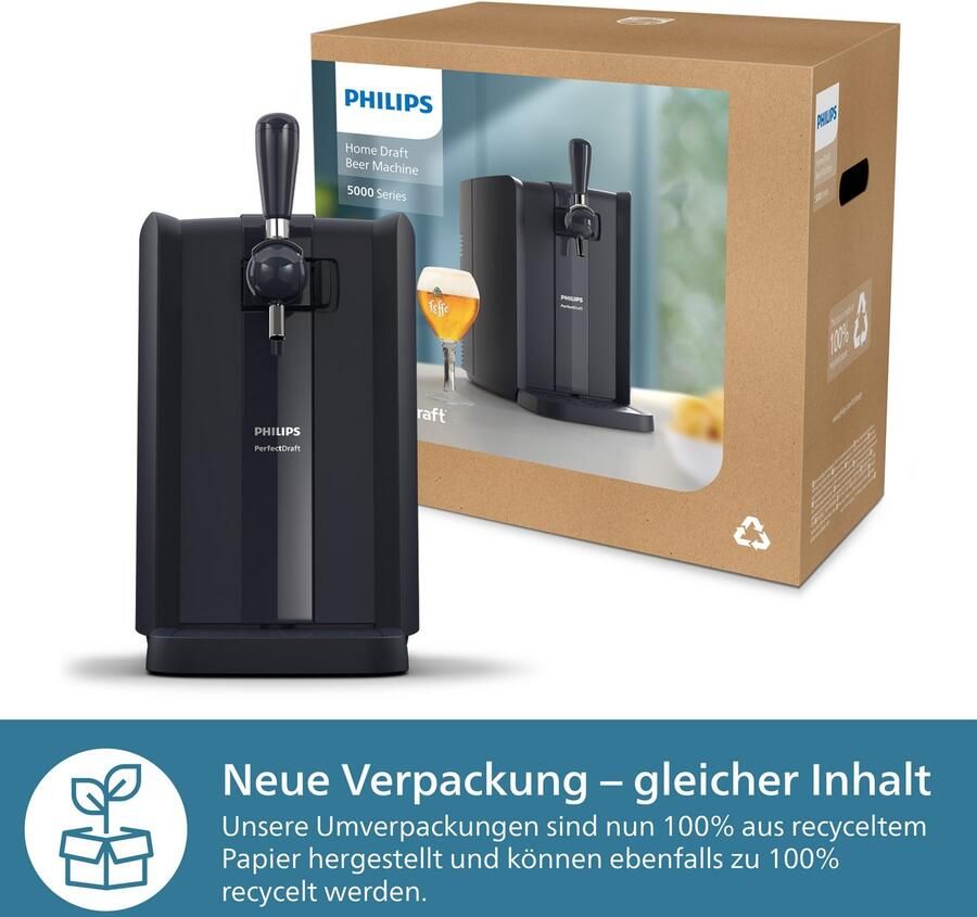 Philips Biertapinstallatie Perfect Draft 5000 Series HD3761 60 met 3 graden koeling en led-verlichting donkerblauw - Foto 5