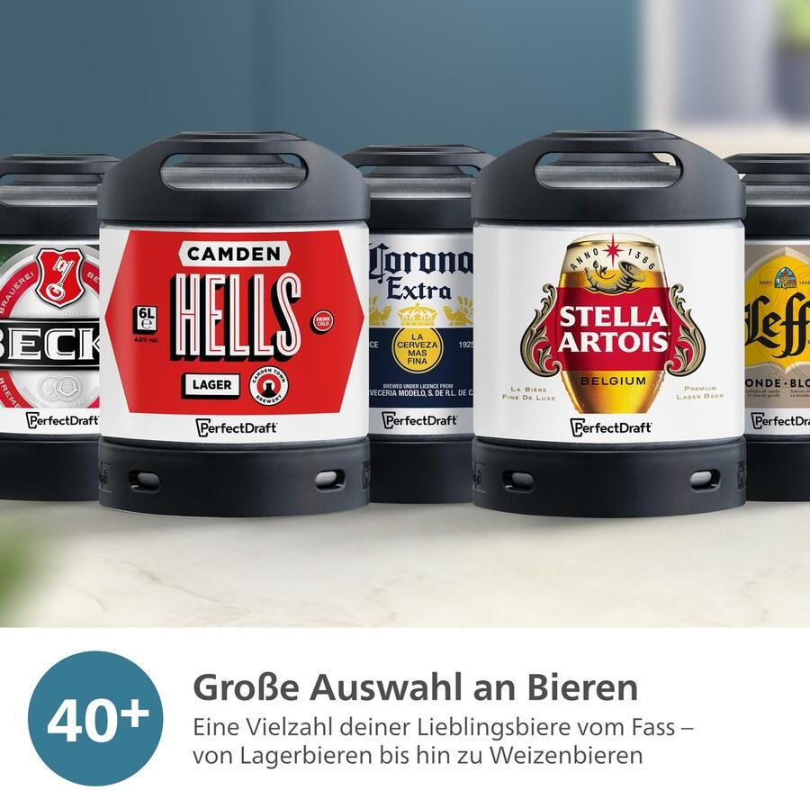 Philips Biertapinstallatie Perfect Draft 5000 Series HD3761 60 met 3 graden koeling en led-verlichting donkerblauw - Foto 3