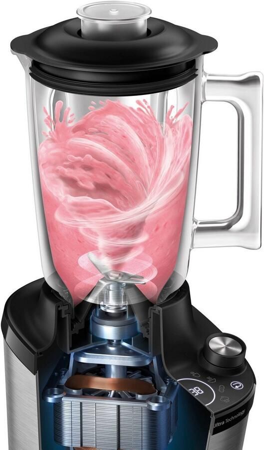Philips Blender HR3760x10 7000 Series met ProBlend ultra-technologie 2l-glascontainer en snelle keuzeprogramma s metallic zwart - Foto 10