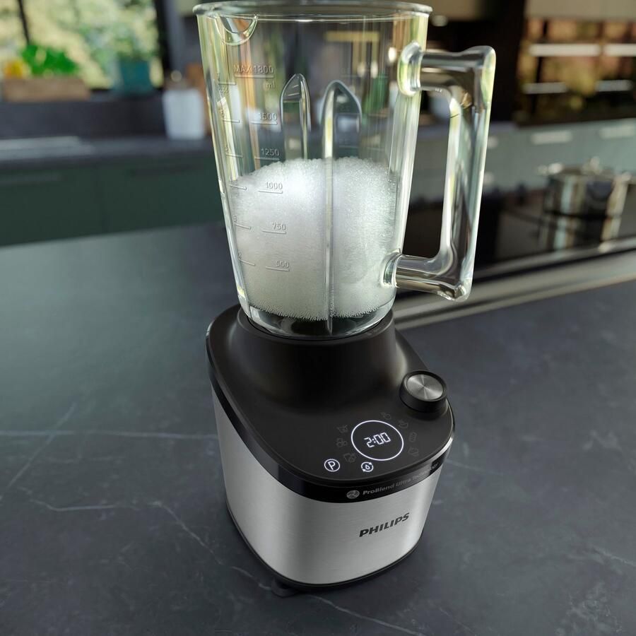Philips Blender HR3760x10 7000 Series met ProBlend ultra-technologie 2l-glascontainer en snelle keuzeprogramma s metallic zwart - Foto 4