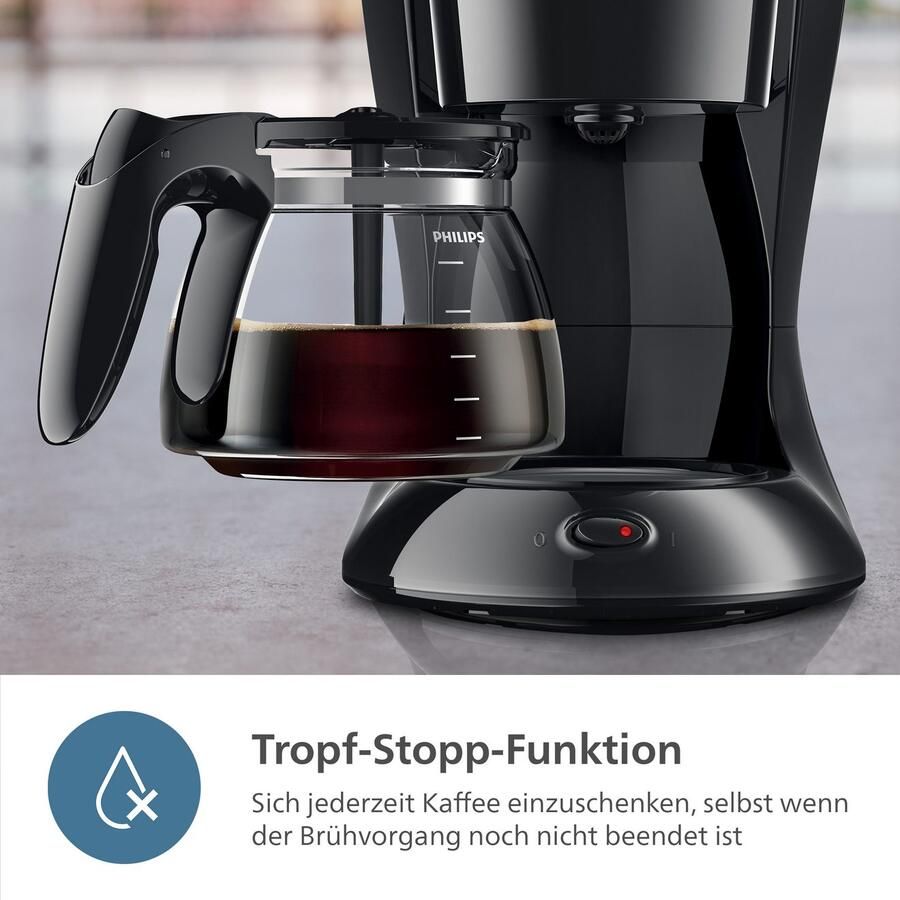 Philips Filterkoffieapparaat HD7461 20 Daily Collection 1 2 l Aroma-Twister druppelstop automatische uitschakeling zwart - Foto 6
