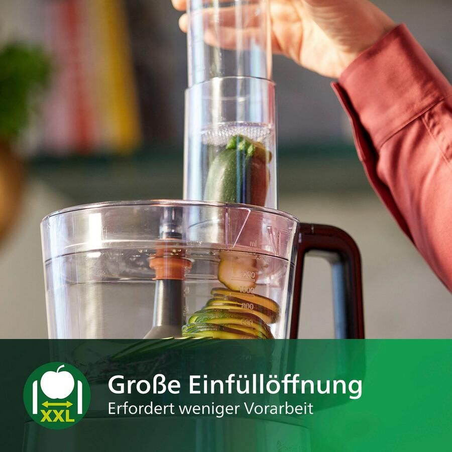 Philips Keukenmachine HR7530 10 Viva Collection 31 functies inclusief 2-in-1 snijschijf en citruspers opzetstuk - Foto 2