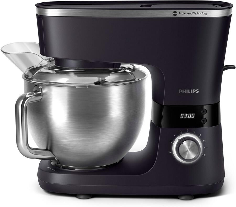 Philips Keukenmachine HR7962 01 ProKnead technologie inclusief deeghaak garde en klopper - Foto 7