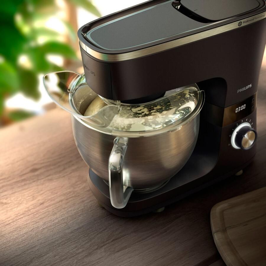 Philips Keukenmachine HR7962 01 ProKnead technologie inclusief deeghaak garde en klopper - Foto 5