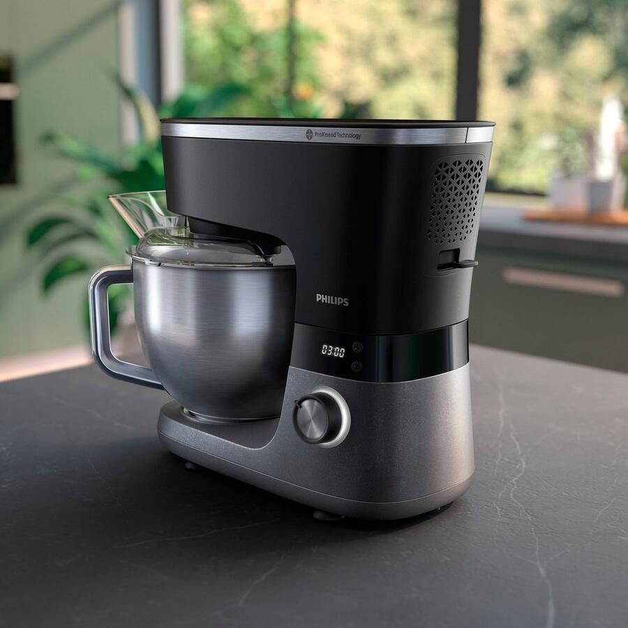 Philips Keukenmachine HR7962 01 ProKnead technologie inclusief deeghaak garde en klopper - Foto 7